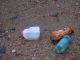 BEACH: Plastic bottles washed up on beach