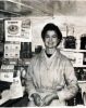 SHOPS: Mrs Peggy JEWSON serving in Cliff Road Stores 1960s