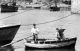 HARBOUR: Two Boys in punt- Hugh WILLIAMS and Billy ORCHARD 1930s

